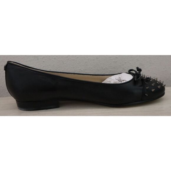 Sam Edelman G5897M3001 Womens Sz 7.5M Black Leather Studded Toe Mirna Flats - Picture 5 of 13